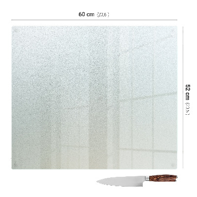 Schneidebrett glas Rechteckig halbtransparent