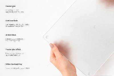 Schneidebrett glas Rechteckig halbtransparent