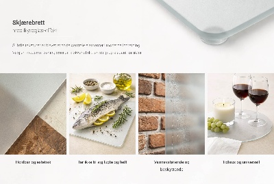 Schneidebrett glas Rechteckig halbtransparent