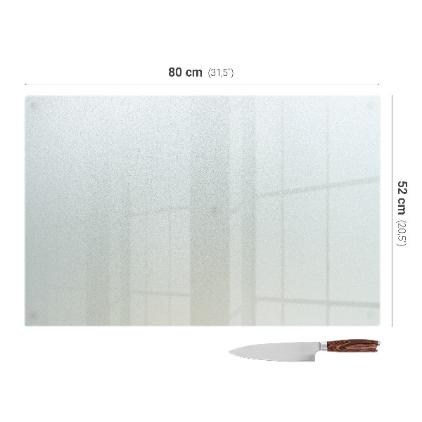 Schneidebrett glas Rechteckig halbtransparent