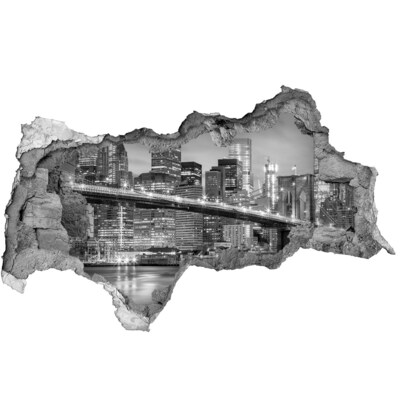 Wandtattoos Mauerdurchbruch Brooklyn Bridge in New York