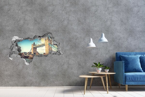 3D Wandtattoos Mauerdurchbruch Tower Bridge in London