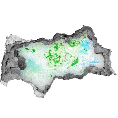 3D Wandtattoos Mauerdurchbruch Eine grüne Oase in einem Loch in der Wand