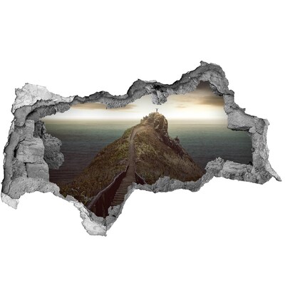 Wandbilder 3D Mauerdurchbruch Weg zum Himmel