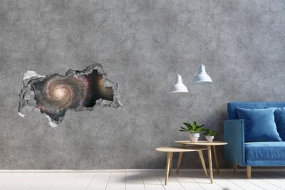Wandbilder 3D Mauerdurchbruch Loch-in-der-Wand-Galaxie