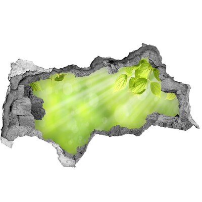 Wandtattoos Mauerdurchbruch Grünes Paradies hinter der Mauer