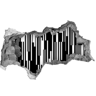 Mauerdurchbruch Aufkleber Moderne Kunst an der Wand