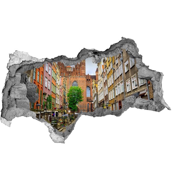 Wandtattoos Mauerdurchbruch Blick auf Danzig