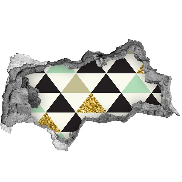 Wandtattoos Mauerdurchbruch Geometrische Muster an der Wand