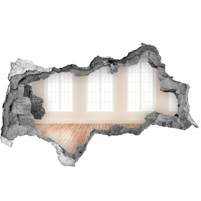 3D Wandtattoos Mauerdurchbruch Innenraum mit Blick auf die Sonne