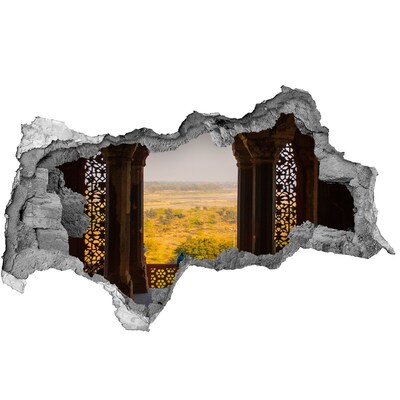 Wandtattoos Mauerdurchbruch Blick von den Burgruinen