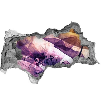 Wandbilder 3D Mauerdurchbruch Die Blumenwelt hinter den Mauern