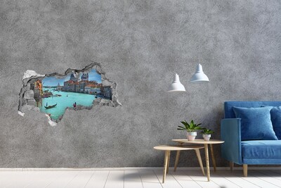3D Wandtattoos Mauerdurchbruch Venedig im Tageslicht