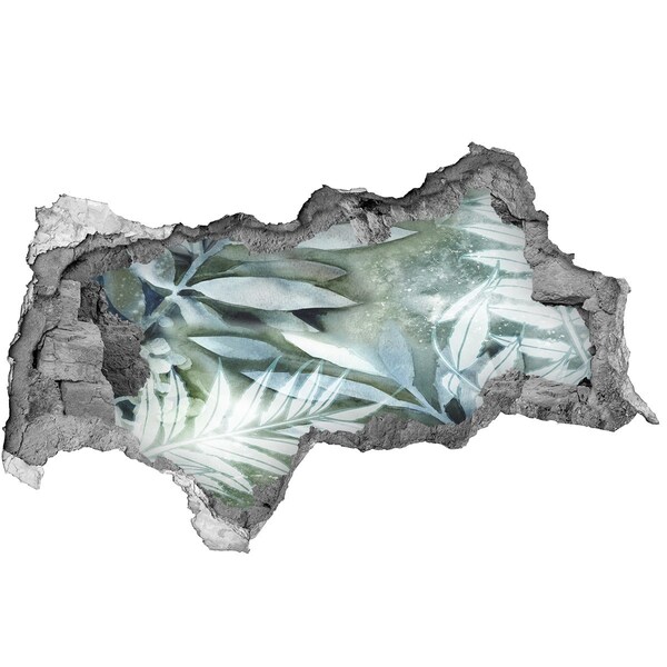 Wandtattoos Mauerdurchbruch Eine grüne Oase in einem Loch in der Wand