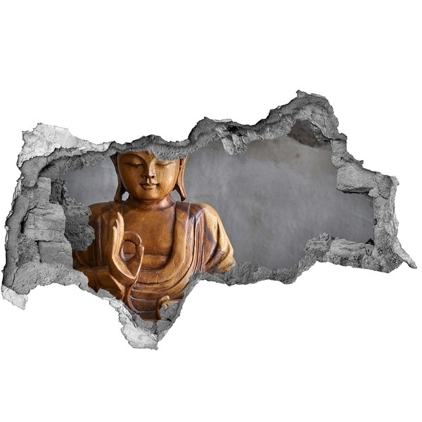 3D Wandtattoos Mauerdurchbruch Buddha in der Ruinenmauer