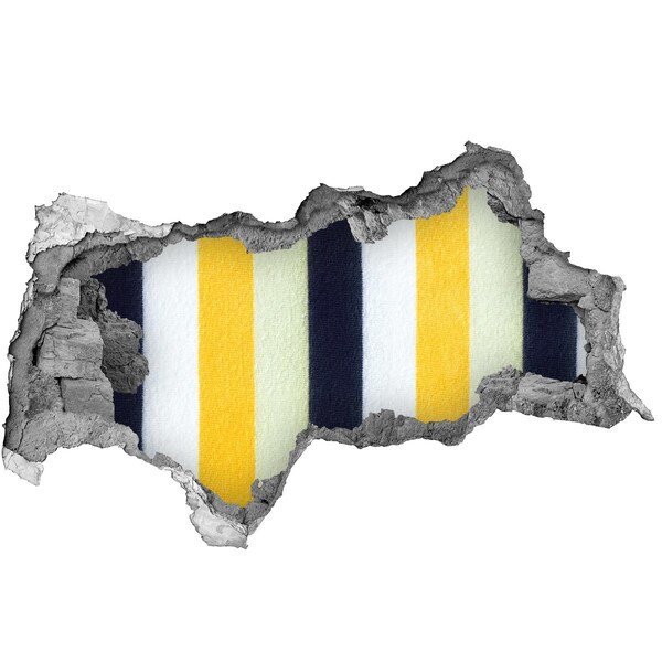 Wandtattoos Mauerdurchbruch Bunte Streifen im Beton