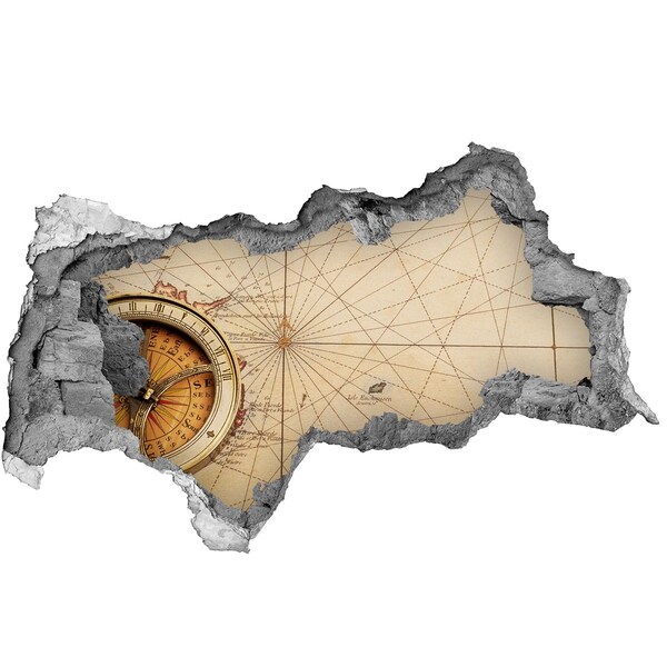 Wandtattoos Mauerdurchbruch Alte Seekarte