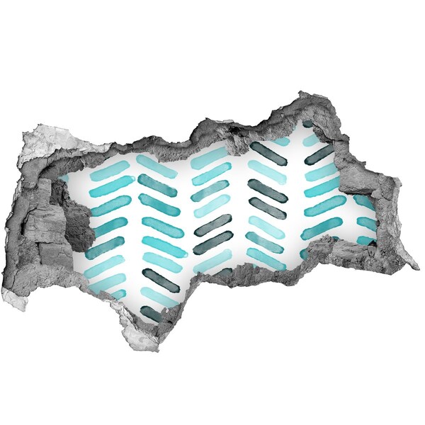 3D Wandtattoos Mauerdurchbruch Interieur im modernen Stil