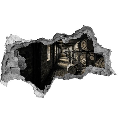 3D Wandtattoos Mauerdurchbruch Innenraum des Fasskellers