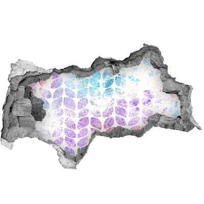 Wandbilder 3D Mauerdurchbruch Florale Muster für kleine Läden