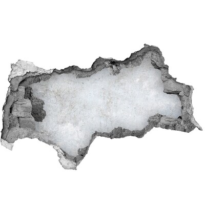 3D Wandtattoos Mauerdurchbruch Eine beschädigte Wand vor blauem Hintergrund