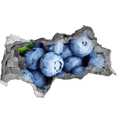 3D Wandtattoos Mauerdurchbruch Beeren in einem Betonloch