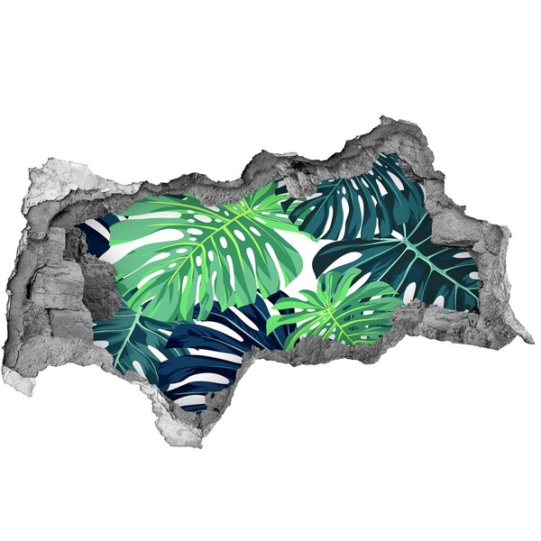 Mauerdurchbruch Aufkleber Ein tropisches Paradies in einem winzigen Loch in der Wand