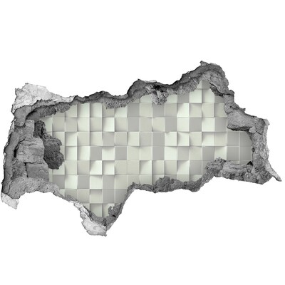 Wandbilder 3D Mauerdurchbruch Modernes Mosaik aus Beton