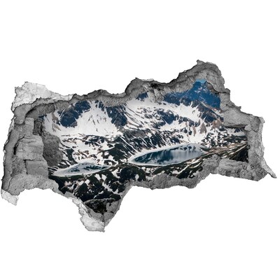 Wandtattoos Mauerdurchbruch Bergsee in den Alpen