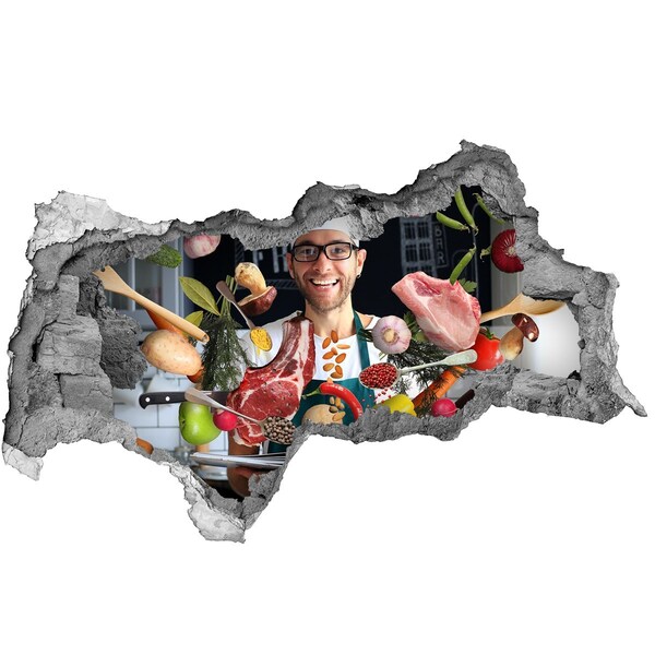 Wandbilder 3D Mauerdurchbruch Küchenwahnsinn