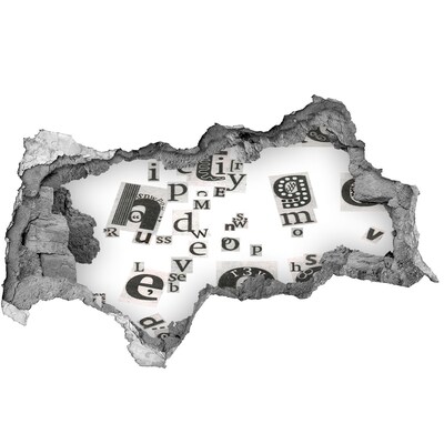 Wandbilder 3D Mauerdurchbruch Literarisches Loch in der Wand