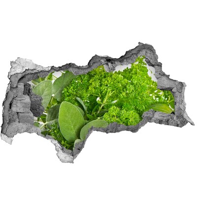 Mauerdurchbruch Aufkleber Eine grüne Oase aus Beton