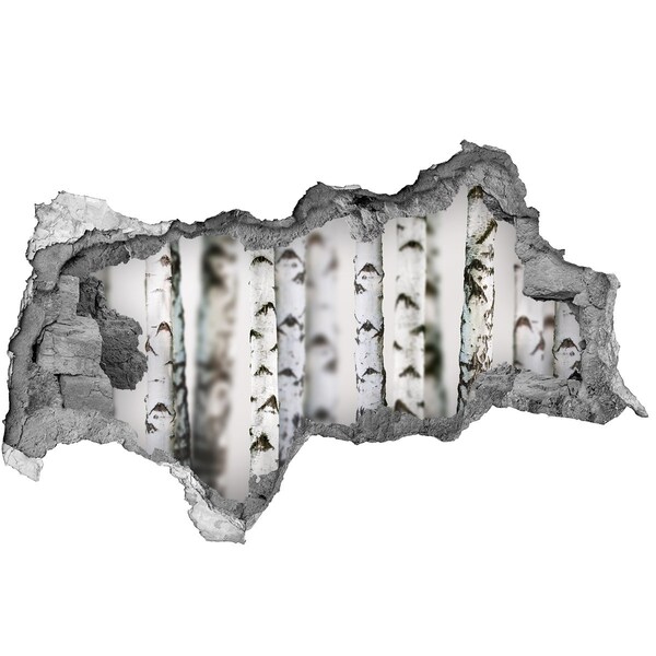 Mauerdurchbruch Aufkleber Waldoase hinter der Mauer