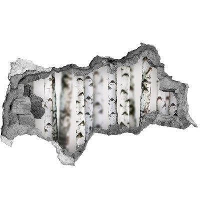 Mauerdurchbruch Aufkleber Waldoase hinter der Mauer