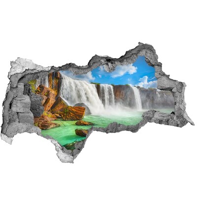 3D Wandtattoos Mauerdurchbruch Wasserfälle in einem tropischen Paradies