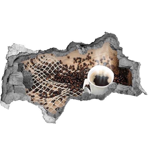 3D Wandtattoos Mauerdurchbruch Kaffee im heimischen Café