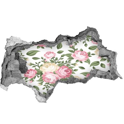 Wandtattoos Mauerdurchbruch Loch in der Wand Blumengarten