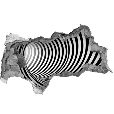 Wandtattoos Mauerdurchbruch Die Illusion eines sich drehenden Tunnels