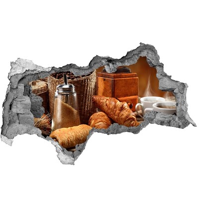 3D Wandtattoos Mauerdurchbruch Café-Festmahl