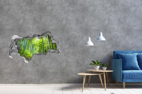 Wandtattoos Mauerdurchbruch Bambuswald