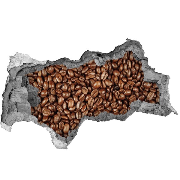 Mauerdurchbruch Aufkleber Kaffee in einem kleinen, unscheinbaren Café