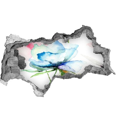 Wandbilder 3D Mauerdurchbruch Ein floraler Traum aus Beton