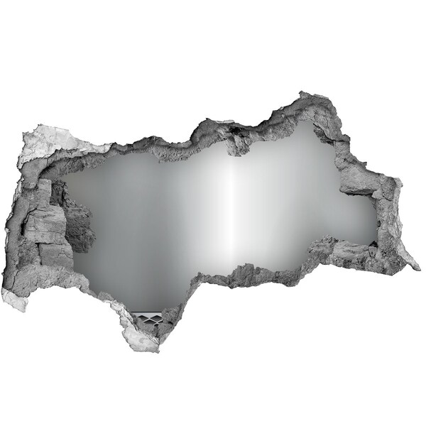 3D Wandtattoos Mauerdurchbruch Zerbrochene Spiegelwand