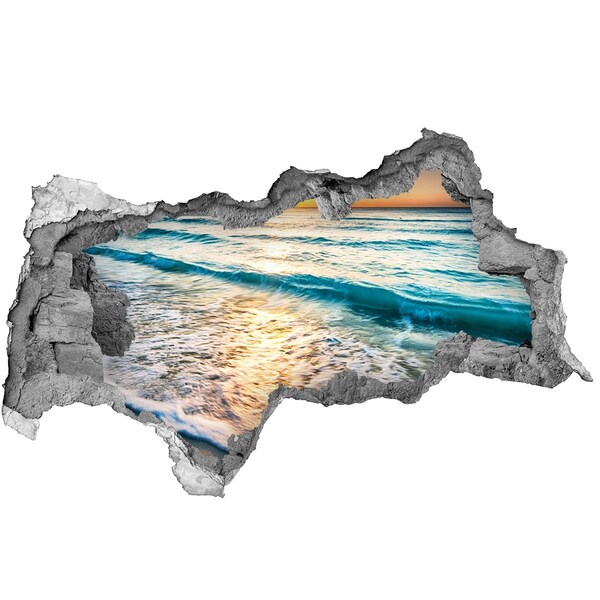 Wandtattoos Mauerdurchbruch Sonnenuntergang über dem Meer