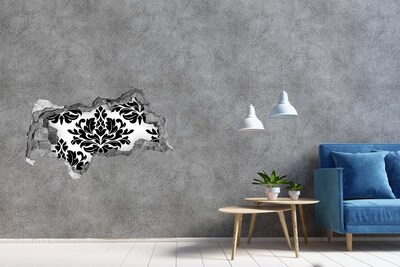 Mauerdurchbruch Aufkleber Muster im Barockstil