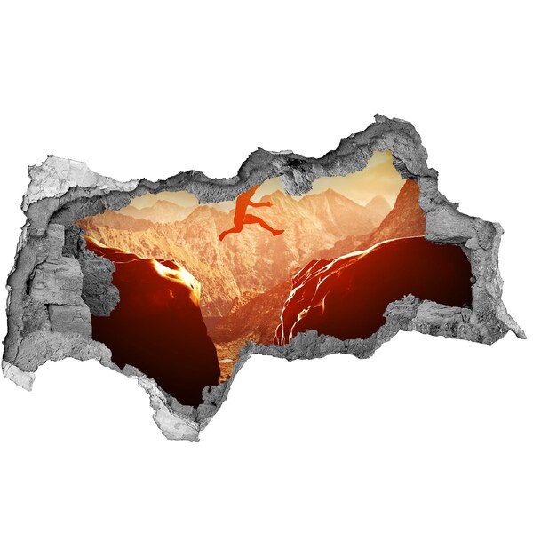 Wandtattoos Mauerdurchbruch Stürze dich in den Abgrund