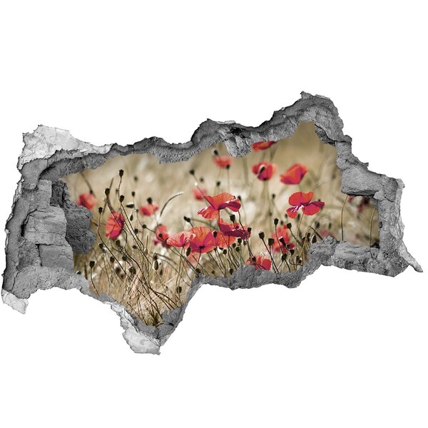 Mauerdurchbruch Aufkleber Ein Blumenparadies inmitten von Beton