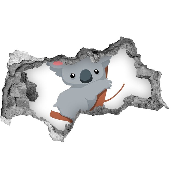 3D Wandtattoos Mauerdurchbruch Koala in einem Loch in der Wand