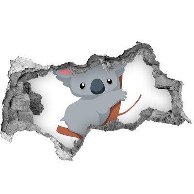 3D Wandtattoos Mauerdurchbruch Koala in einem Loch in der Wand