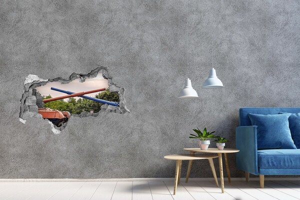 Wandtattoos Mauerdurchbruch Panzerschlacht in den Ruinen